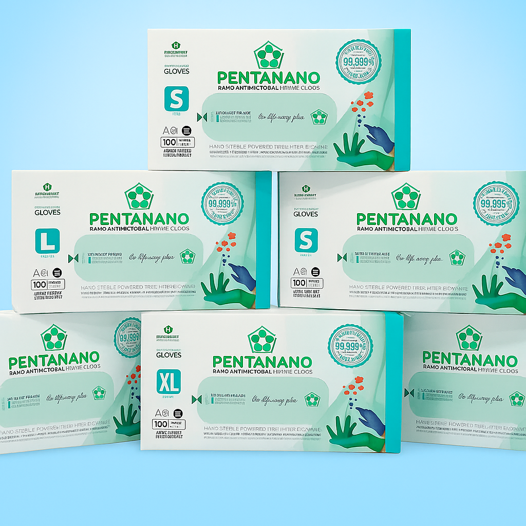 Clean Squatch PENTANANO Nano Antimicrobial Nitrile Gloves | Powder-Free, AQL 1.5